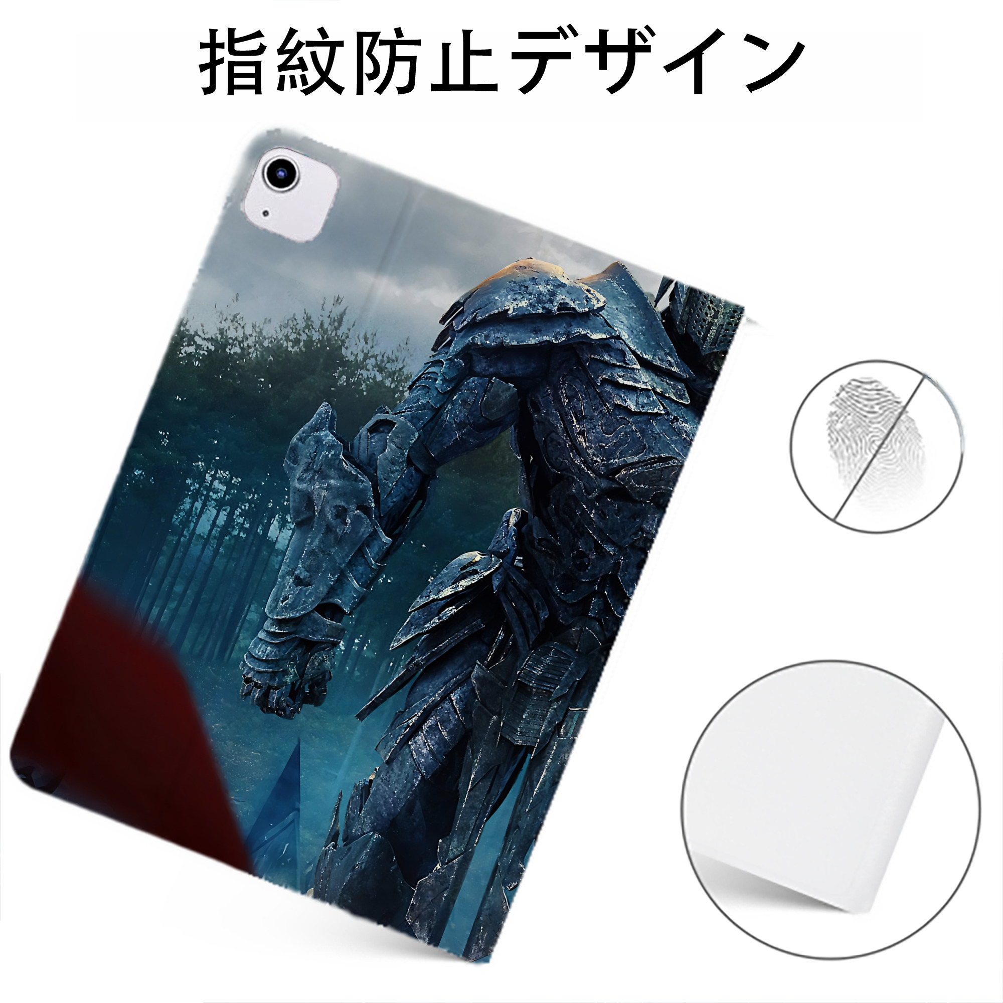 （画像用） Transformers トランスフォーマー IPadケース ペンホルダー付き ブックスタイルデザイン